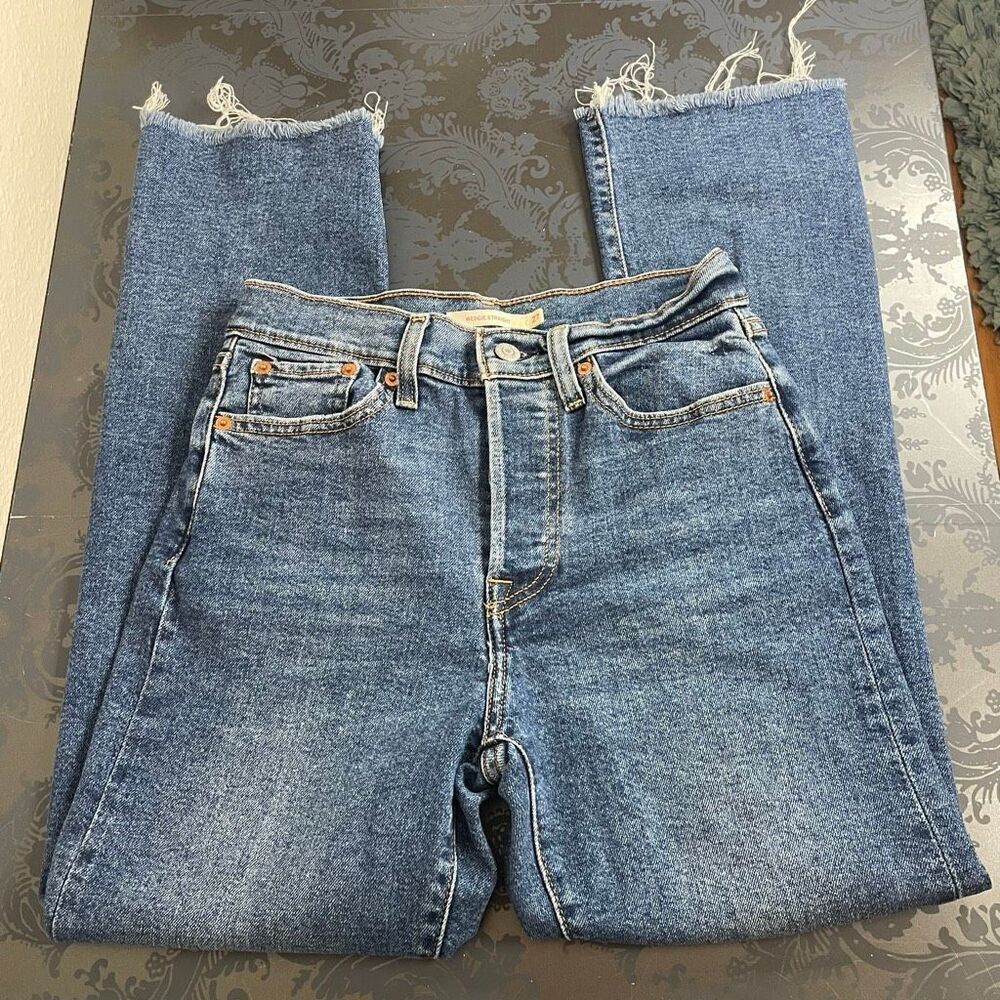 Levi’s Wedgie Straight Jeans Size 27 - Picture 4 of 10